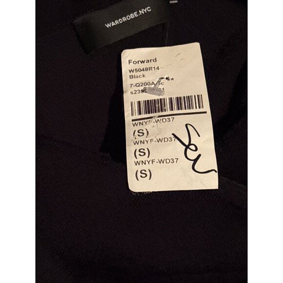 WARDROBE.NYC Off The Shoulder Mini Dress in Black Small New Womens Stretchy - Picture 6 of 16
